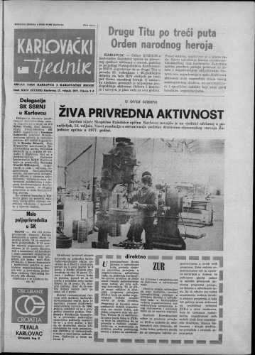 Karlovački tjednik: 1977 • 7