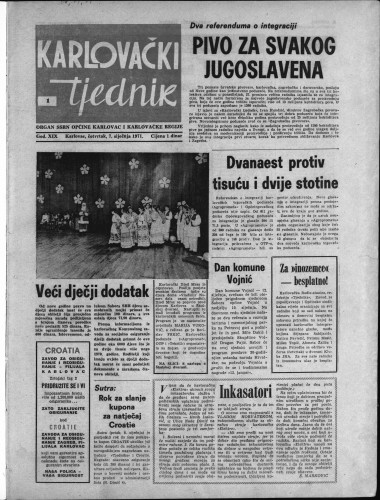 Karlovački tjednik: 1971 • 1