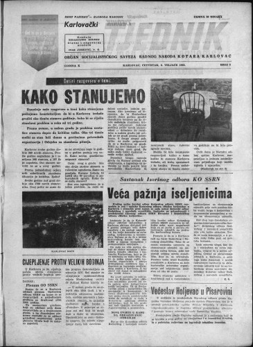 Karlovački tjednik: 1962 • 5