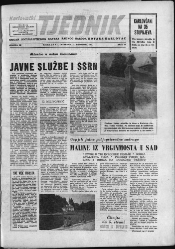 Karlovački tjednik: 1961 • 32