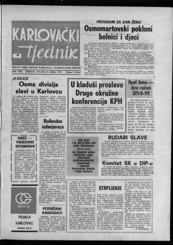 Karlovački tjednik: 1972 • 9