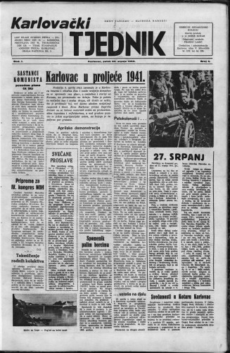 Karlovački tjednik: 1953 • 4