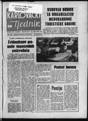 Karlovački tjednik: 1967 • 5