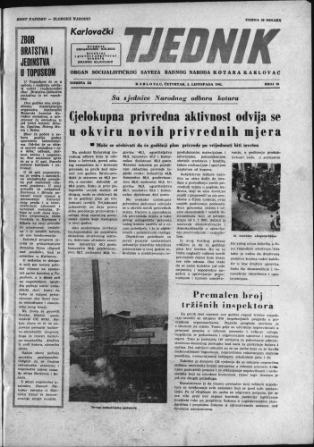 Karlovački tjednik: 1961 • 39