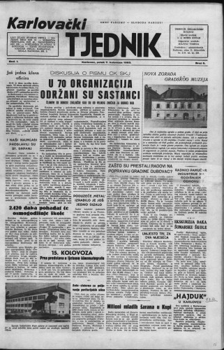 Karlovački tjednik: 1953 • 6
