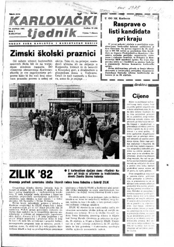 Karlovački tjednik: 1982 • 2