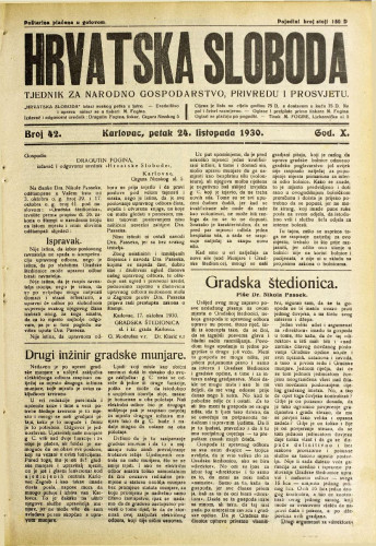 Hrvatska sloboda: 1930. • 42