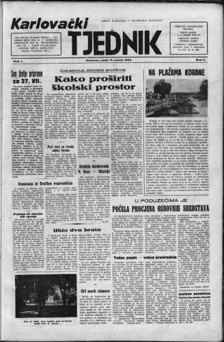 Karlovački tjednik: 1953 • 3