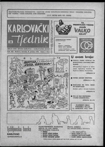 Karlovački tjednik: 1972 • 52