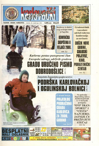 Karlovački tjednik: 1999 • 47