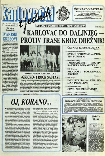 Karlovački tjednik: 1991 • 25