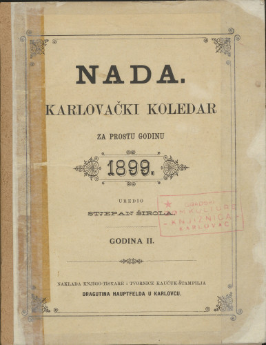 Nada – 1899.
