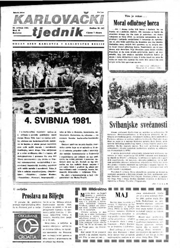 Karlovački tjednik: 1981 • 19