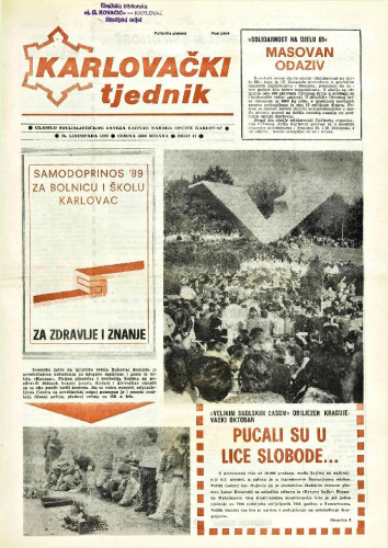 Karlovački tjednik: 1989 • 43