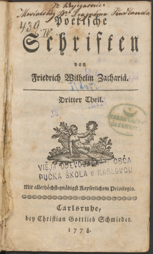 Poetische schriften: Dritter Theil