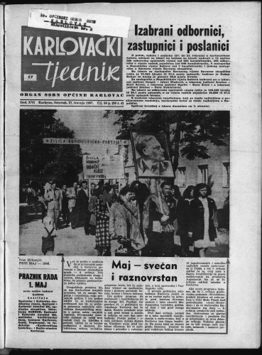 Karlovački tjednik: 1967 • 17