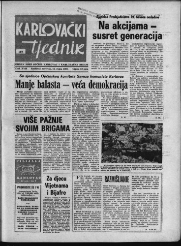 Karlovački tjednik: 1969 • 37
