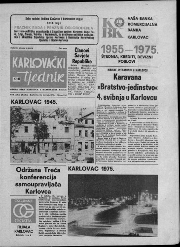 Karlovački tjednik: 1975 • 17