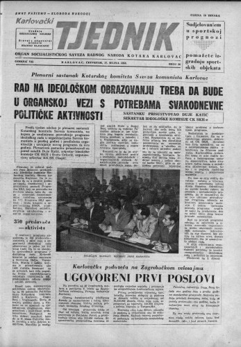 Karlovački tjednik: 1959 • 38