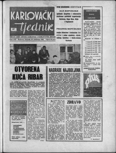 Karlovački tjednik: 1968 • 47