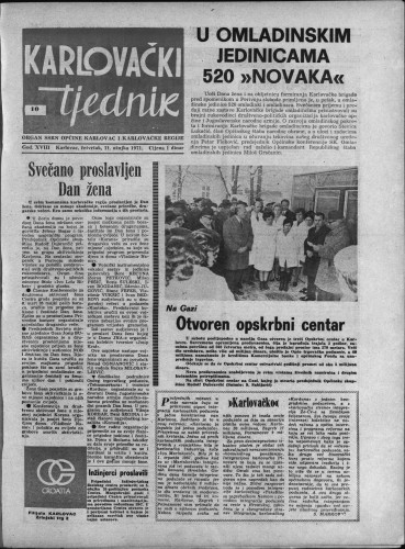 Karlovački tjednik: 1971 • 10