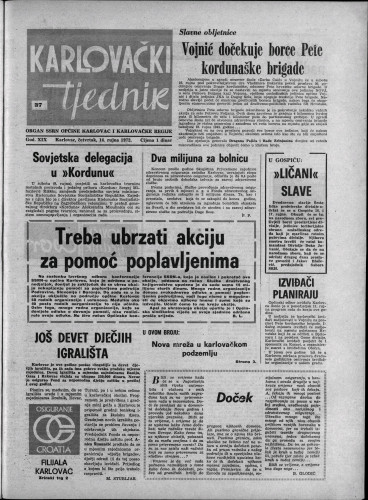 Karlovački tjednik: 1972 • 37