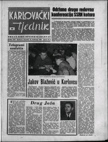 Karlovački tjednik: 1965 • 46