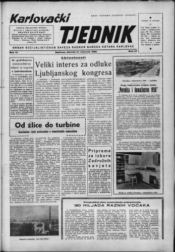 Karlovački tjednik: 1958 • 34