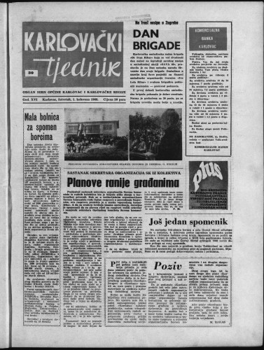 Karlovački tjednik: 1968 • 30