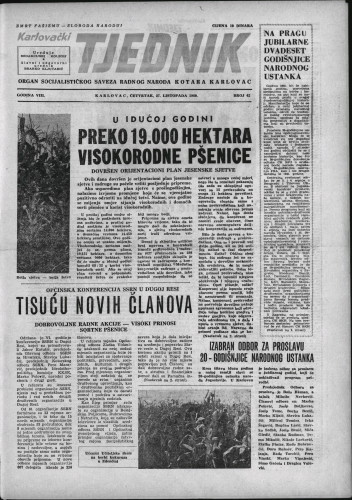 Karlovački tjednik: 1960 • 42