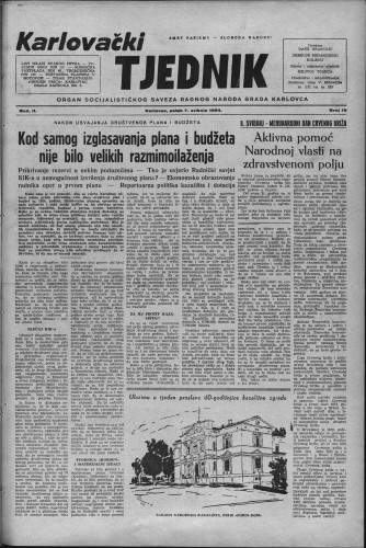 Karlovački tjednik: 1954 • 19