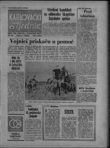 Karlovački tjednik: 1974 • 45