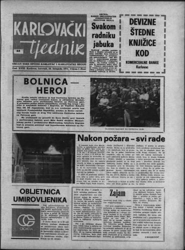 Karlovački tjednik: 1971 • 43