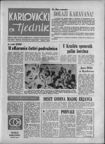 Karlovački tjednik: 1972 • 29