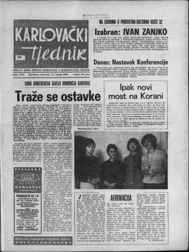Karlovački tjednik: 1969 • 23