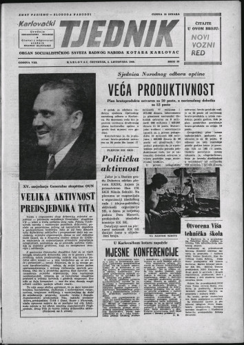 Karlovački tjednik: 1960 • 39