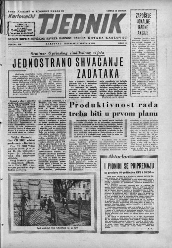 Karlovački tjednik: 1959 • 14