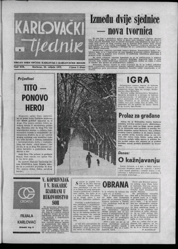 Karlovački tjednik: 1972 • 6