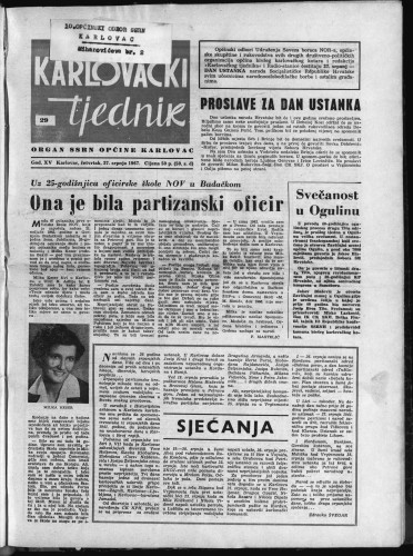 Karlovački tjednik: 1967 • 29