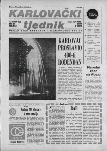 Karlovački tjednik: 1979 • 29
