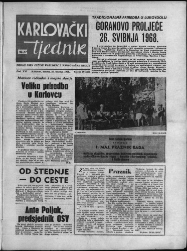 Karlovački tjednik: 1968 • 16