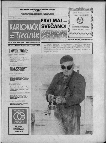 Karlovački tjednik: 1973 • 17