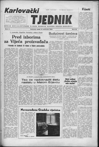 Karlovački tjednik: 1954 • 33