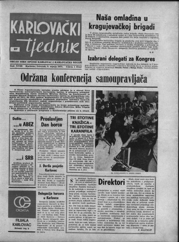 Karlovački tjednik: 1971 • 27