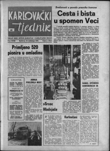 Karlovački tjednik: 1970 • 46