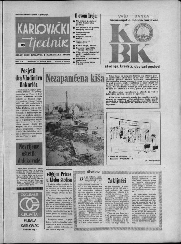 Karlovački tjednik: 1973 • 28
