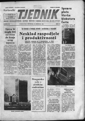 Karlovački tjednik: 1961 • 42