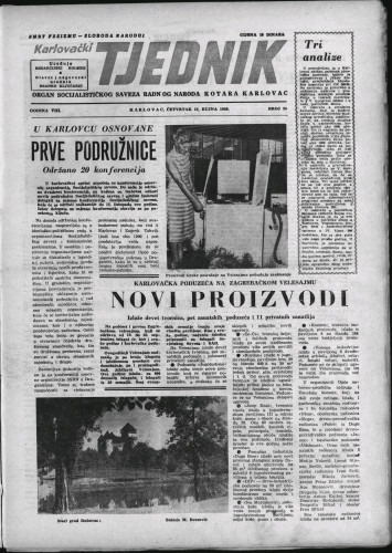 Karlovački tjednik: 1960 • 36