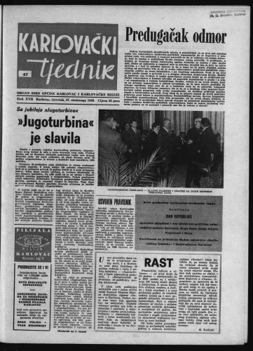 Karlovački tjednik: 1969 • 47