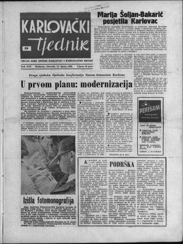 Karlovački tjednik: 1968 • 23